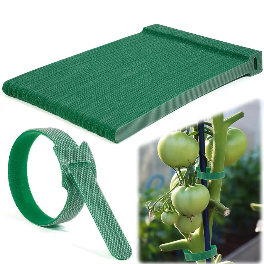 Plant Parenting - Reusable Green Plant Ties Nylon Hook