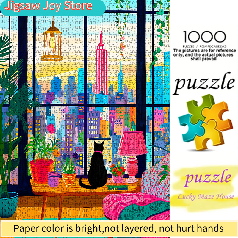 DIY Paper Puzzle, New York Cit - Plant Parental บทวิจารณ์และราคา