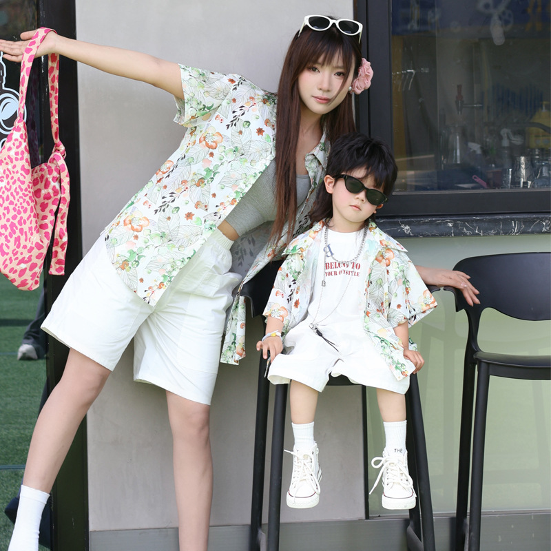 Holiday Look Parent-child Flor - Plant Parent Shirt บทวิจารณ์และราคา