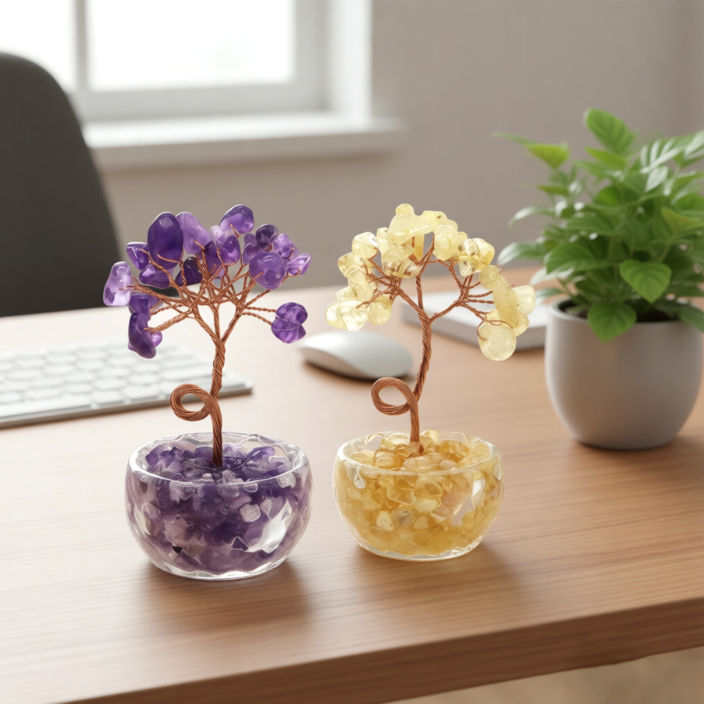 Natural Gemstone Crystal Lucky - Plant Parenting บทวิจารณ์และราคา