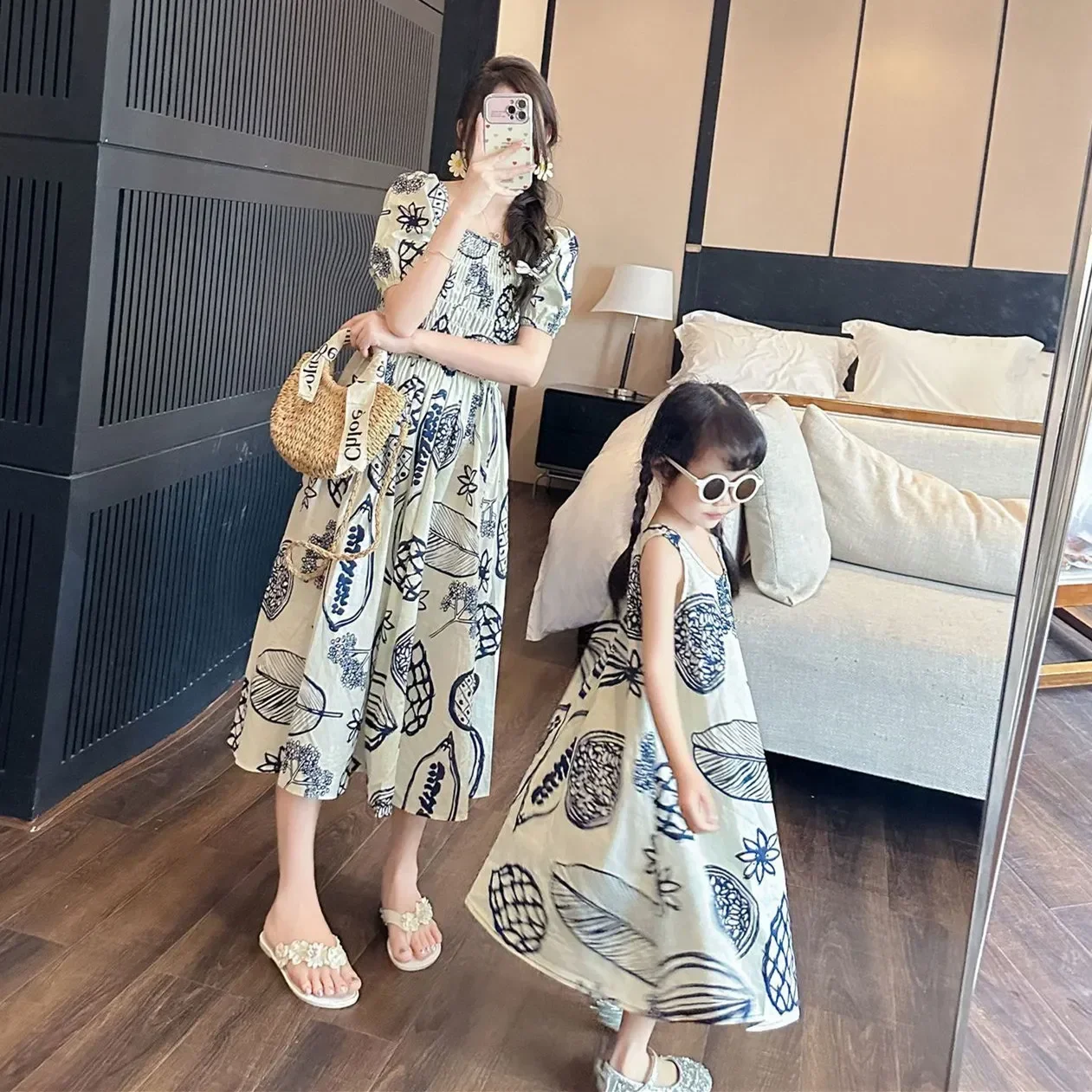 Women Smock Dresses Korean Sis - Plant Parental บทวิจารณ์และราคา