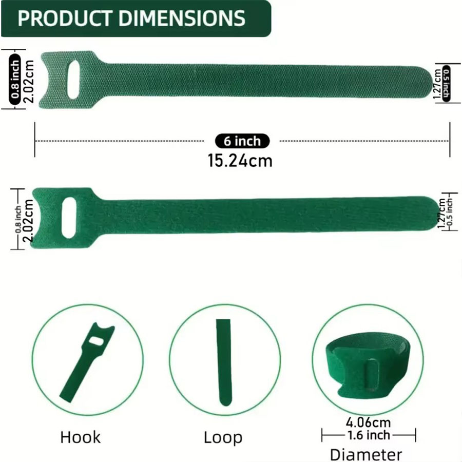 Reusable Green Plant Ties Nylo - Plant Parenting บทวิจารณ์และราคา