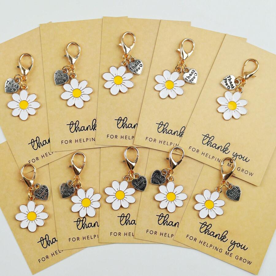 Enamel Daisy Keychains With Th - Plant Parental บทวิจารณ์และราคา