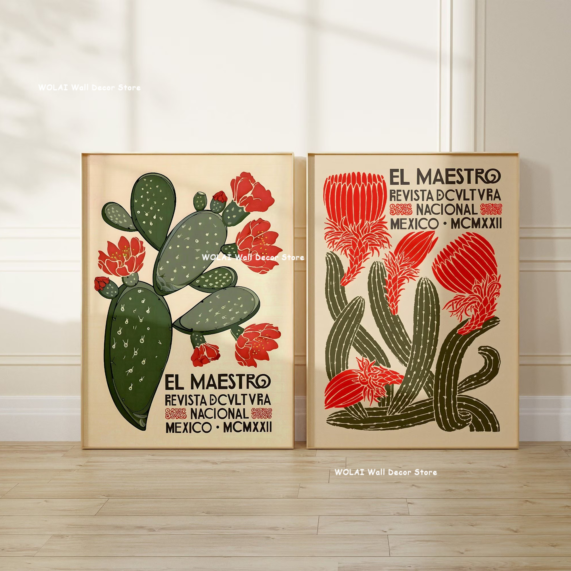 2pcs/set Retro Mexican Desert  - Plant Parenting บทวิจารณ์และราคา