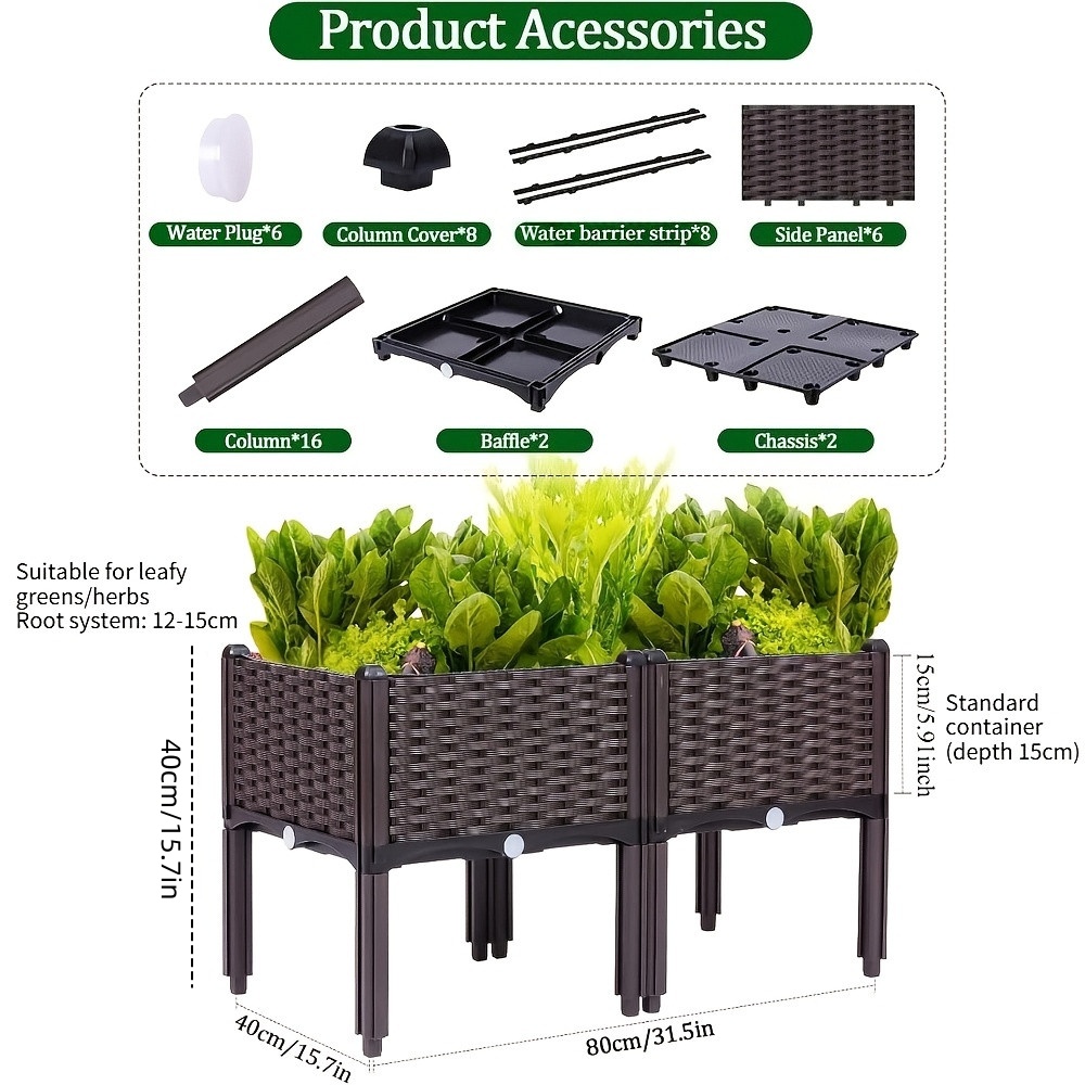 Garden Raised Bed, Elevated Fl - Plant Parenting บทวิจารณ์และราคา